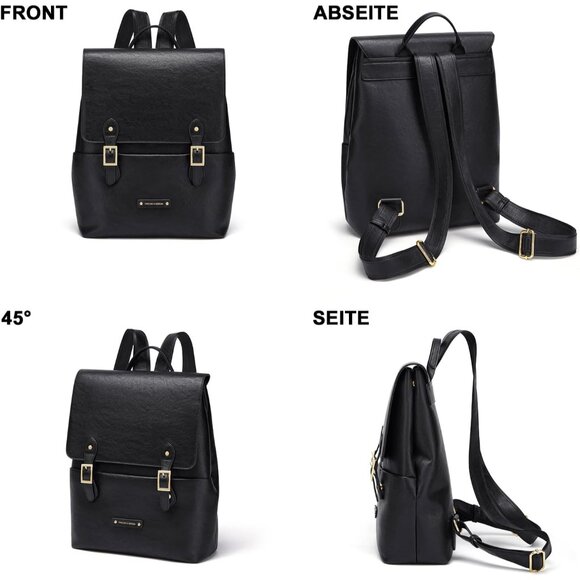 Women Leather Backpack Purse Convertible Daypack Waterproof Stylish Travel Bag main image 5
